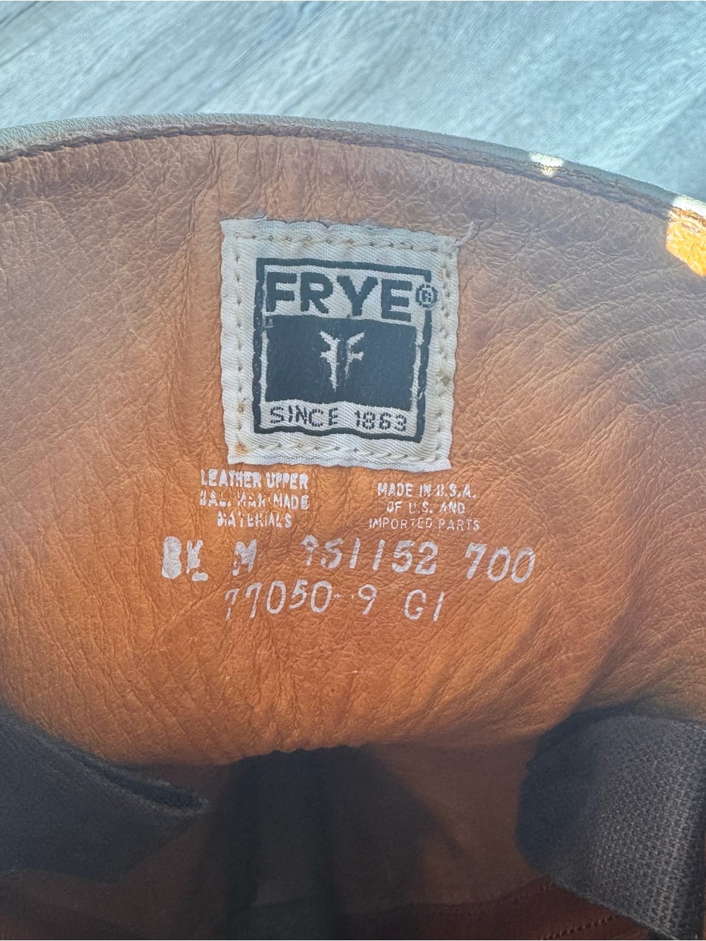 Frye Tall Leather Heeled Boots in beige - Picture 10 of 10